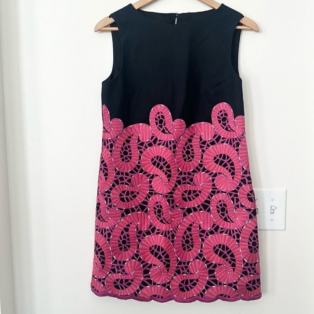 Tibi Paisley Embroidered Shift Dress 4